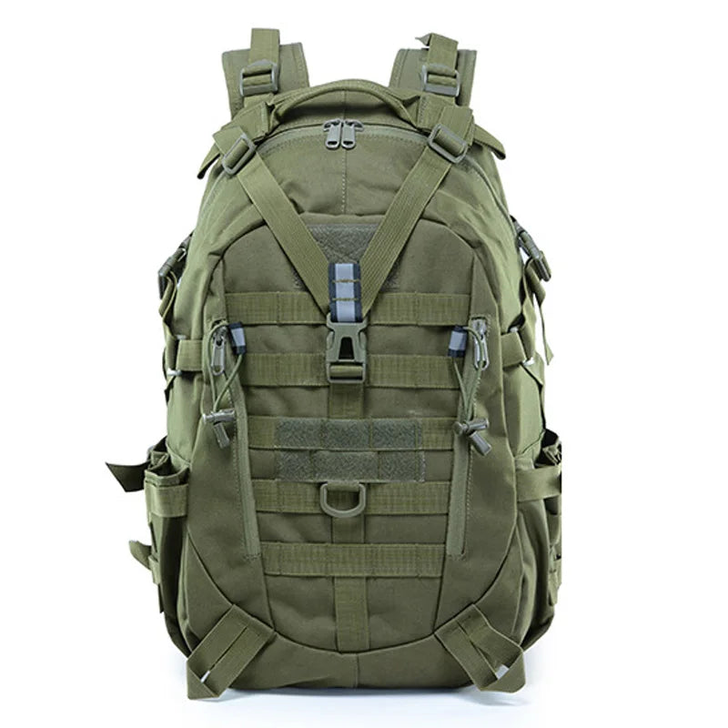 40L Camping Backpack, Tactical Molle Rucksack, Reflective Hiking & Fishing Bag