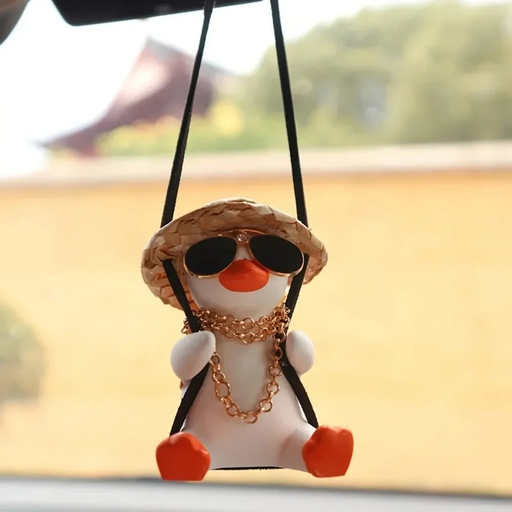 1 Stück Autoanhänger Niedliches Anime Enten-Schwingen Dekoration