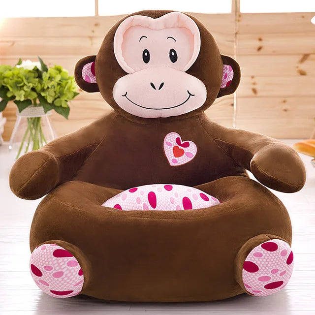 Kinder Cartoon Beanbag Sessel mit Bezug, Ohne Füllung, Flauschiger Gaming Stuhl