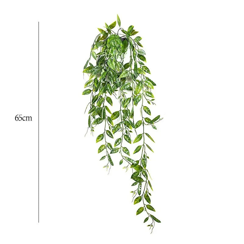 Künstlicher Monstera-Baum mit hängenden Bohnenkapseln – Topfgrün für Innen- und Außendekoration