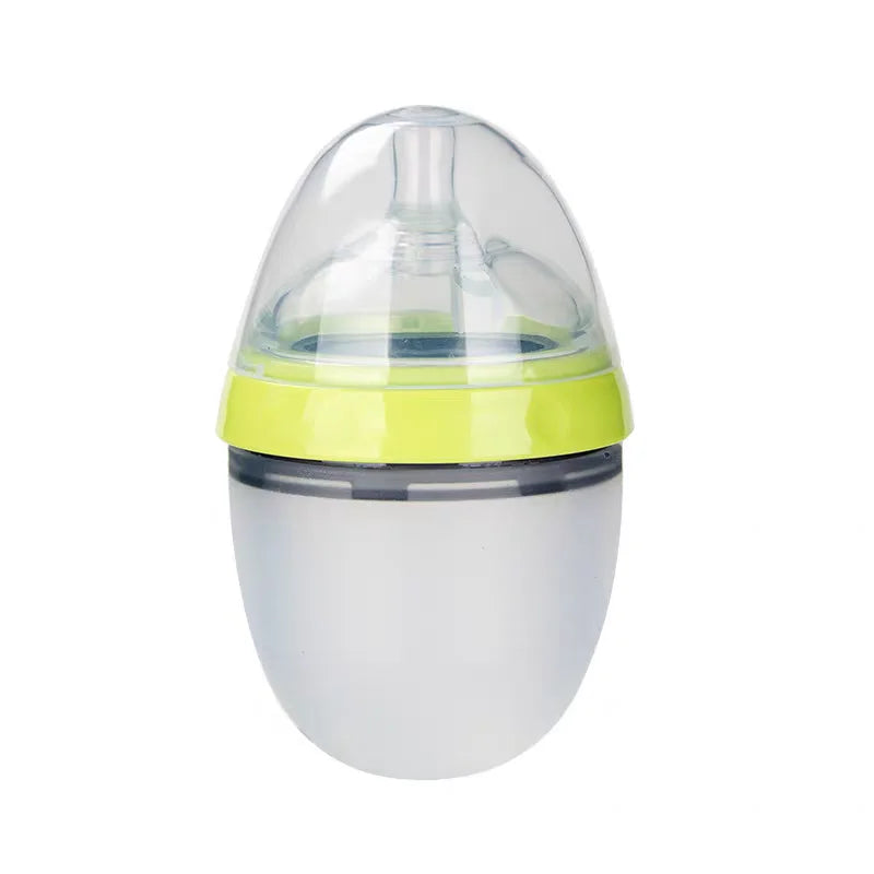 150ml/240ml Nano-Silikon-Babyflasche – Brustähnlich, Weich, Farboptionen