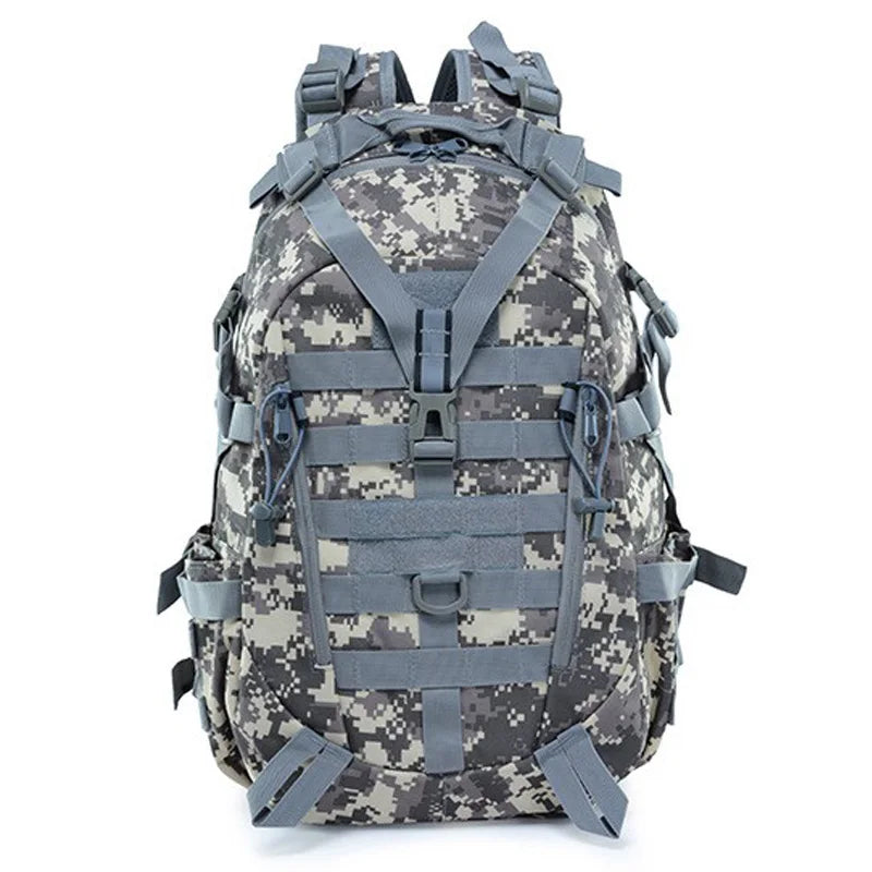 40L Camping Backpack, Tactical Molle Rucksack, Reflective Hiking & Fishing Bag