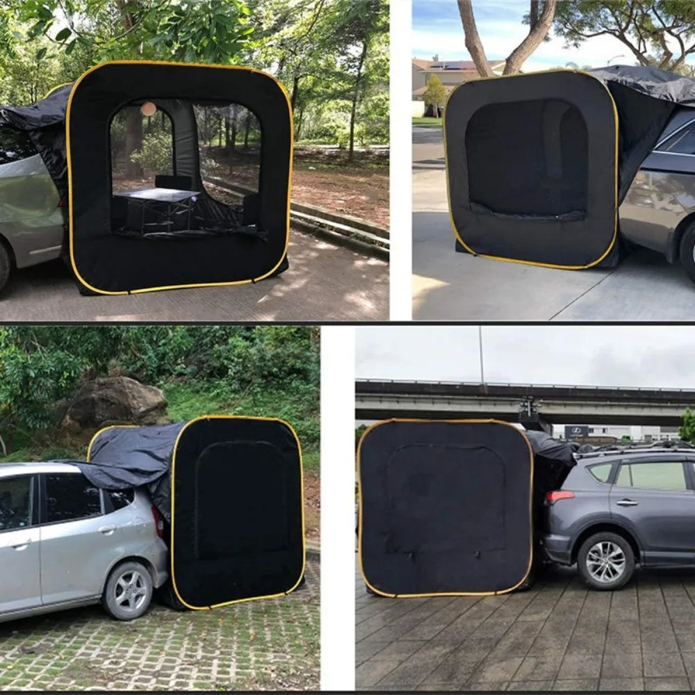 Auto Heckzelt Pop-Up für 4-6 Personen – Wasserdichtes Campingzelt mit Moskitonetz
