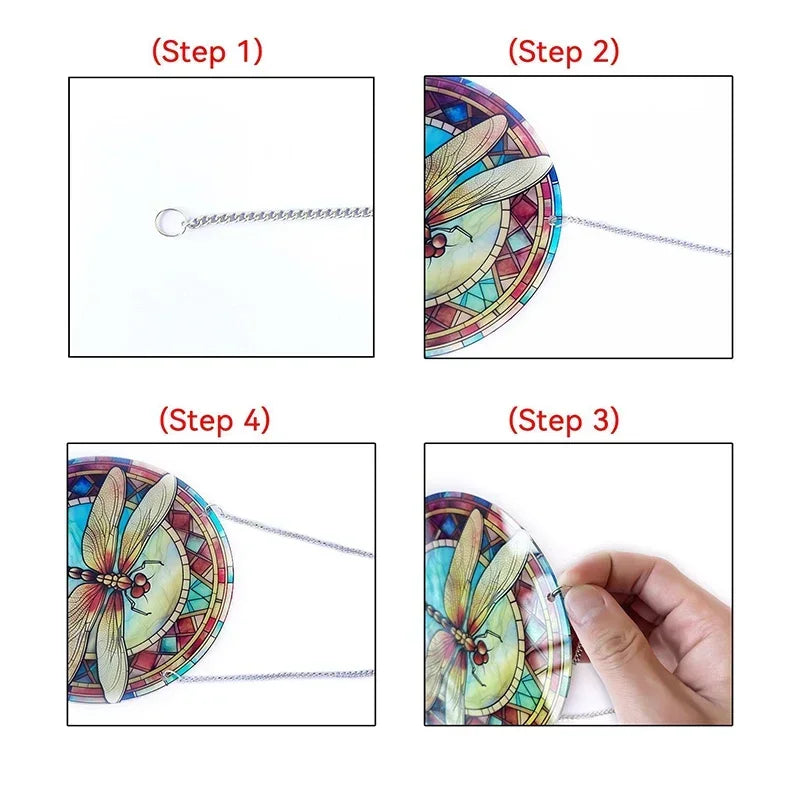 Charmantes Auge des Bösen Acryl-Sonnengfänger – Runde Wanddeko für Wohnzimmer, Geschenkidee