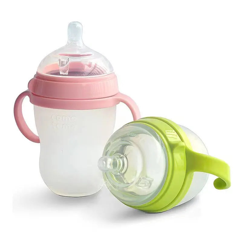 150ml/240ml Nano-Silikon-Babyflasche – Brustähnlich, Weich, Farboptionen