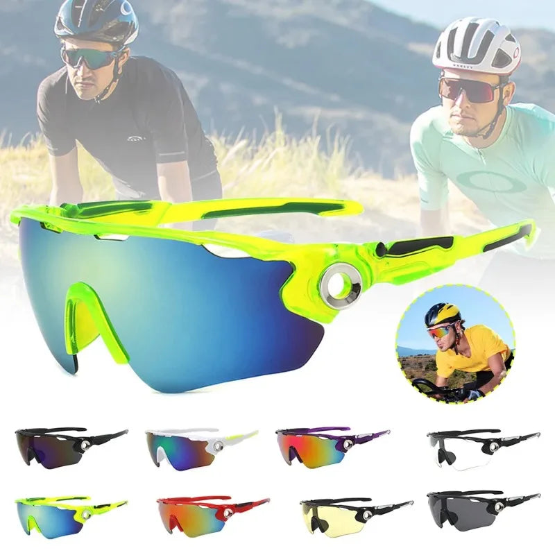 Fahrradbrille, 8 Farben Outdoor-Sport-Sonnenbrille für Männer & Frauen, MTB- und Straßenradbrille, Goggles