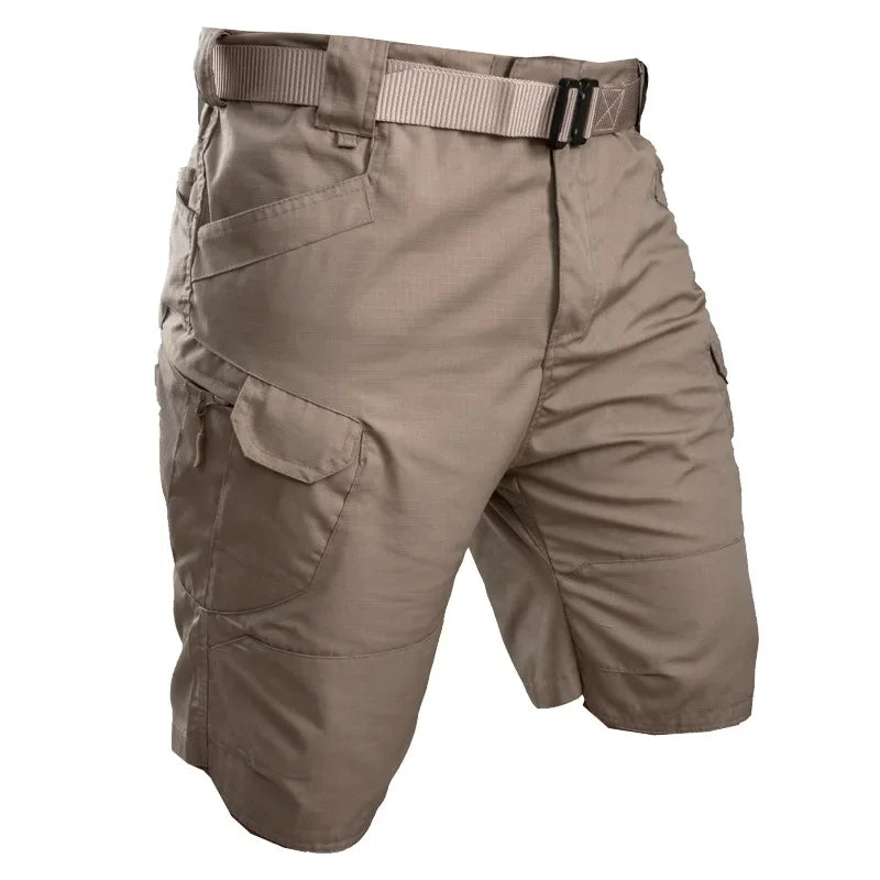 Sommer Herren Cargo Shorts – Kordelzug Taktische Lockere Shorts, Bedruckte Jogging Shorts für Männer