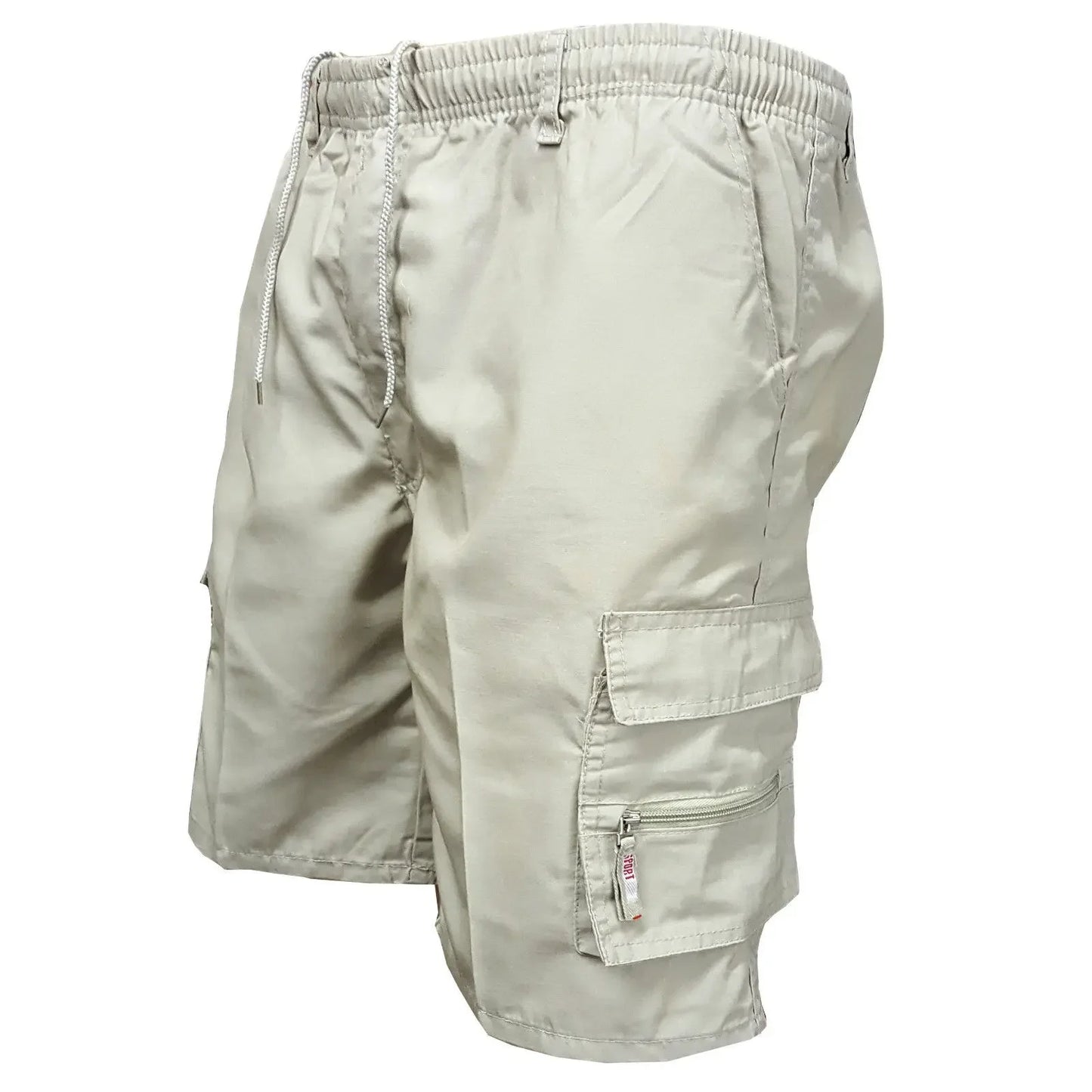Sommer Herren Cargo Shorts – Kordelzug Taktische Lockere Shorts, Bedruckte Jogging Shorts für Männer