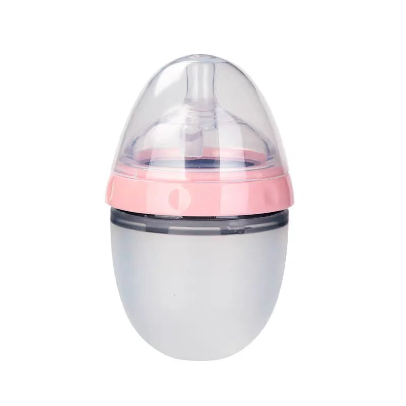150ml/240ml Nano-Silikon-Babyflasche – Brustähnlich, Weich, Farboptionen