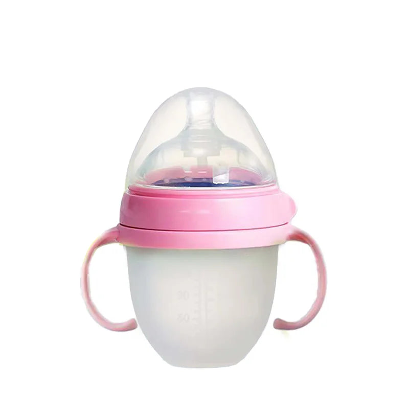 150ml/240ml Nano-Silikon-Babyflasche – Brustähnlich, Weich, Farboptionen