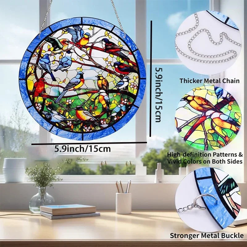 Charmantes Auge des Bösen Acryl-Sonnengfänger – Runde Wanddeko für Wohnzimmer, Geschenkidee