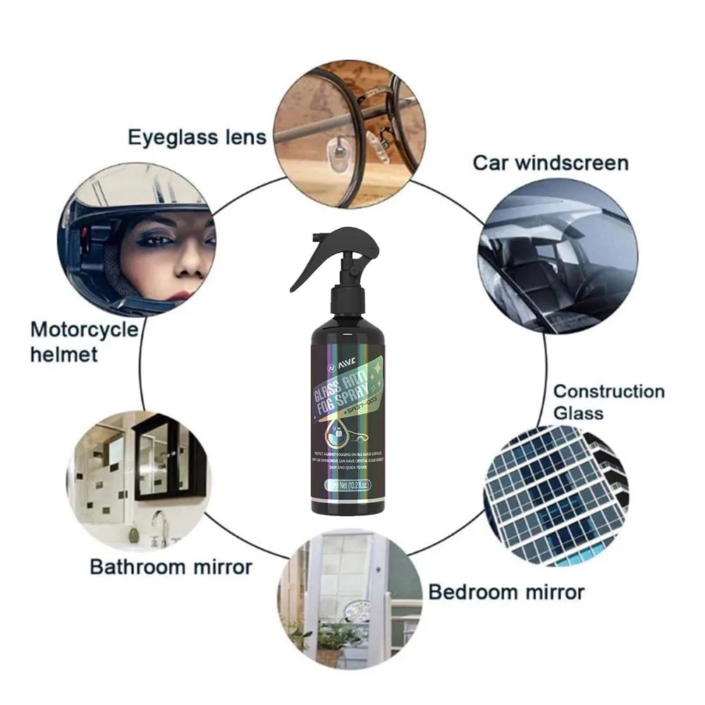 Glas-Anti-Beschlag-Spray, Winter Auto-Innenwindschutzscheibe, langanhaltende Nebelprävention, klare Sicht & Spiegelreiniger