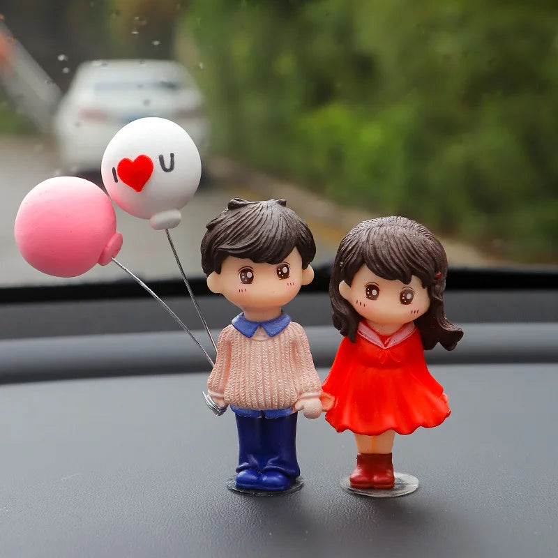 Auto Zubehör Kawaii Paar Figuren Luftballon Dekoration