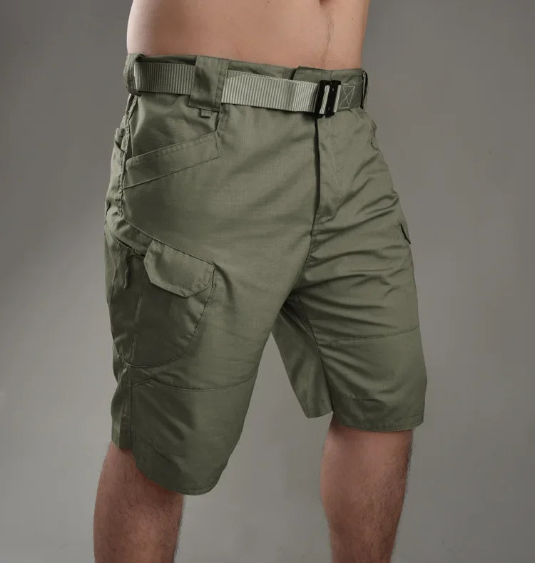 Sommer Herren Cargo Shorts – Kordelzug Taktische Lockere Shorts, Bedruckte Jogging Shorts für Männer