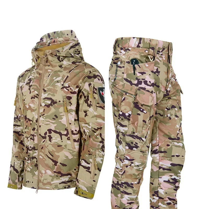 2025 Winter Outfit – Wind- und wasserdichte Softshell Jagd- und Skianzug