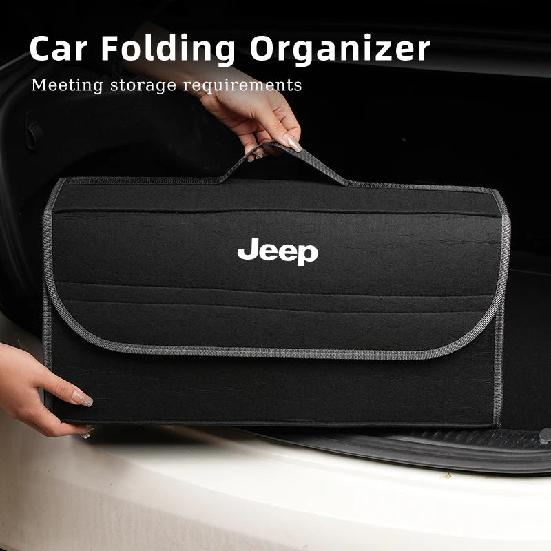 Faltbarer Kofferraum-Organizer – Aufbewahrungsbox für Jeep Grand Cherokee, Compass, Patriot, Renegade, Liberty