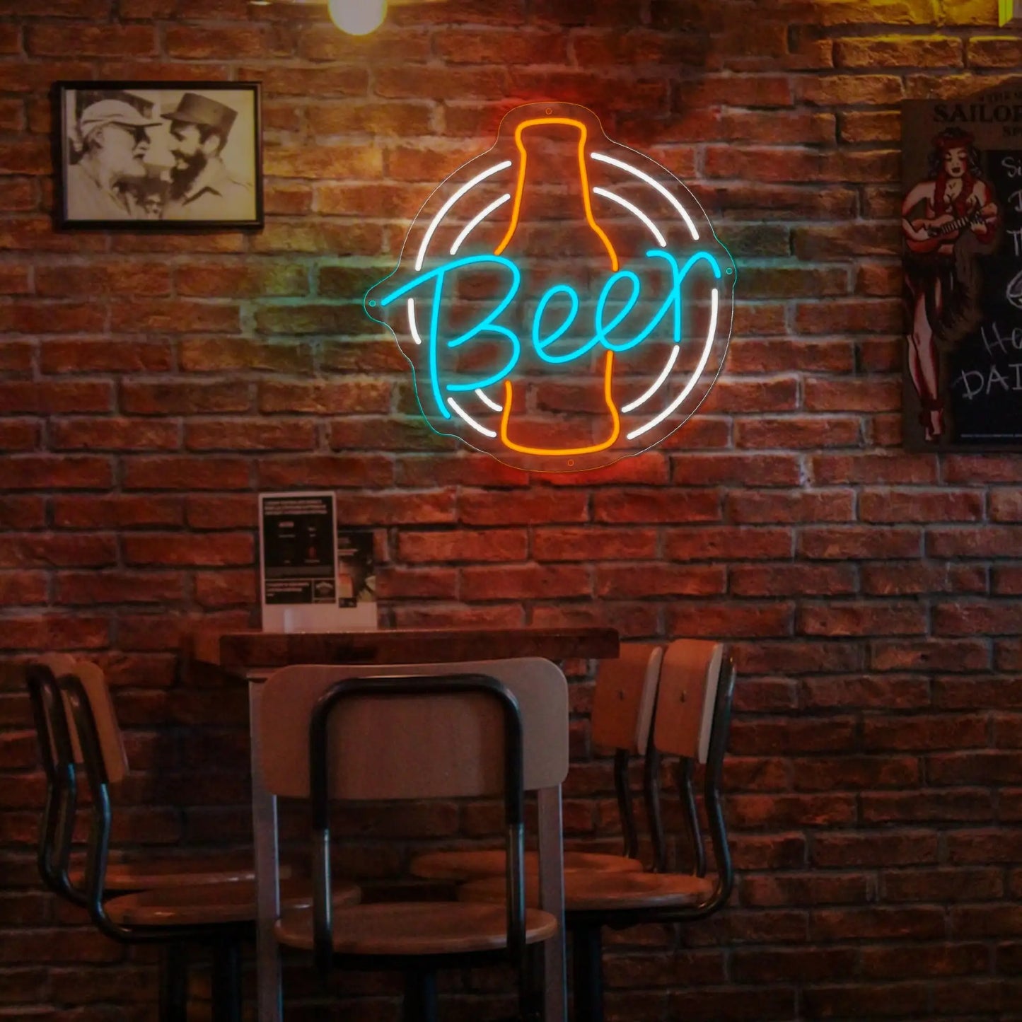 Champagner Bier LED-Neonschild – Deko für Zuhause, Bar & Geschäft, Hochzeitsgeschenk