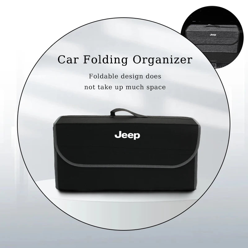 Faltbarer Kofferraum-Organizer – Aufbewahrungsbox für Jeep Grand Cherokee, Compass, Patriot, Renegade, Liberty