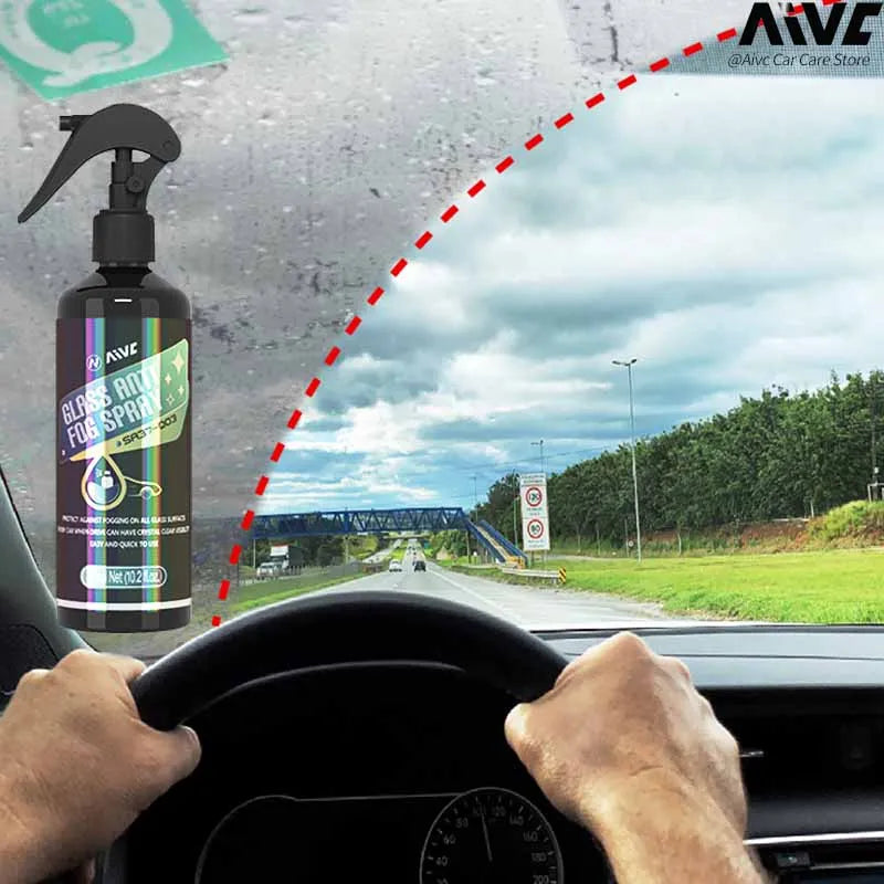 Glas-Anti-Beschlag-Spray, Winter Auto-Innenwindschutzscheibe, langanhaltende Nebelprävention, klare Sicht & Spiegelreiniger