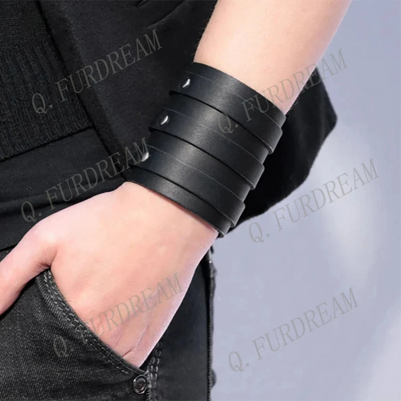 Gay Goth Pastell PU Leder Gurt-Bondage für Männer