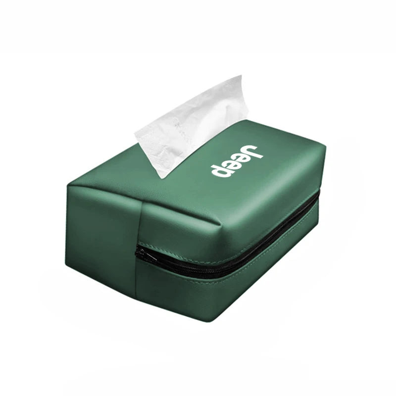 Auto Taschentuch-Organizer für Jeep – Papiertuch-Aufbewahrung für Cherokee, Wrangler, Gladiator, Compass, Renegade