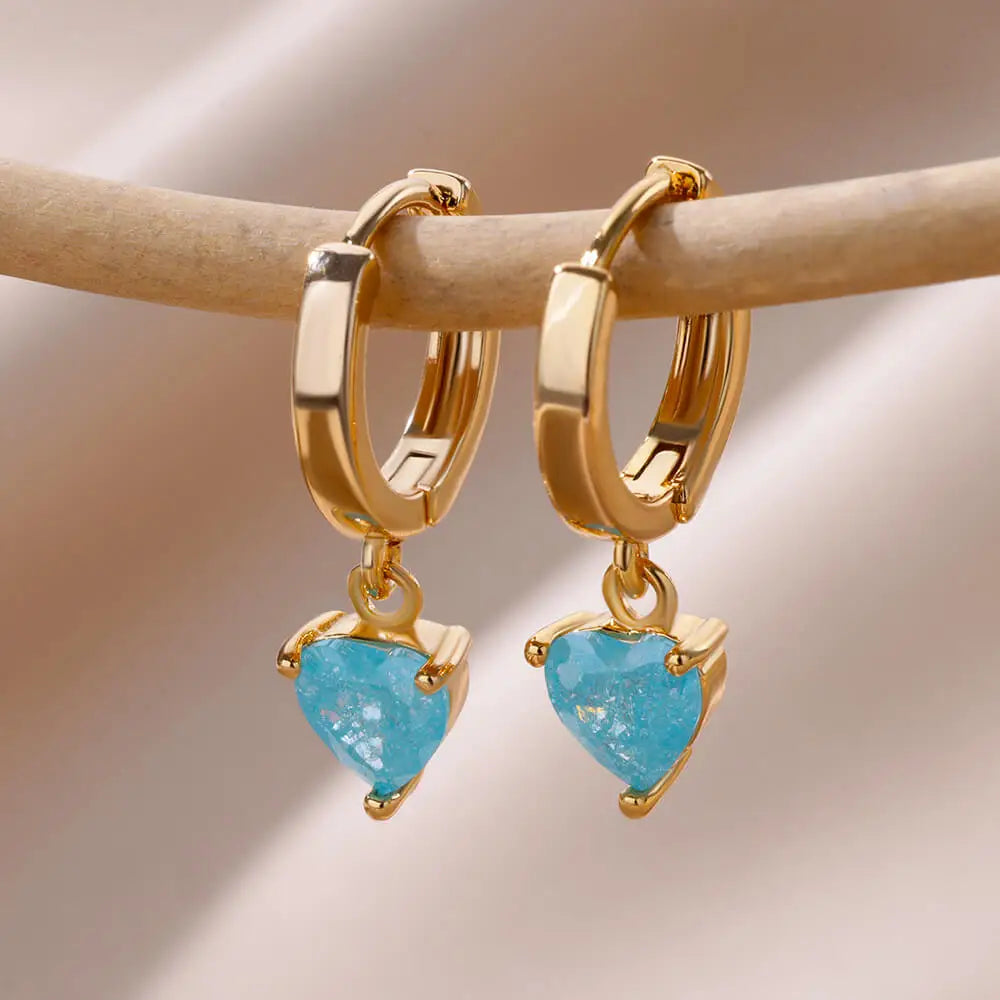 Achtzackige Sternohrringe aus Edelstahl – Schmuck für Damen