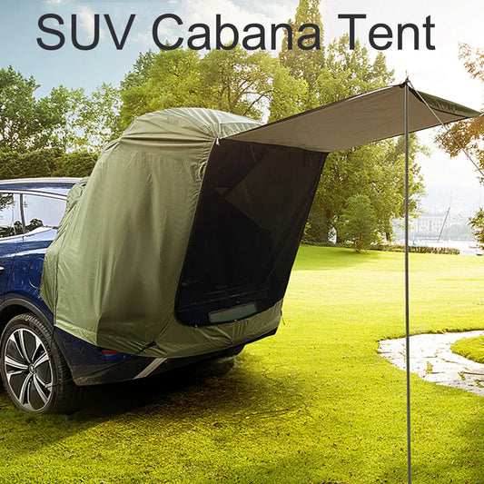 1 Set Camping-Zelt-Kit: SUV-Cabana mit Markise, geräumiges, reißfestes Hinterzelt für den Kofferraum