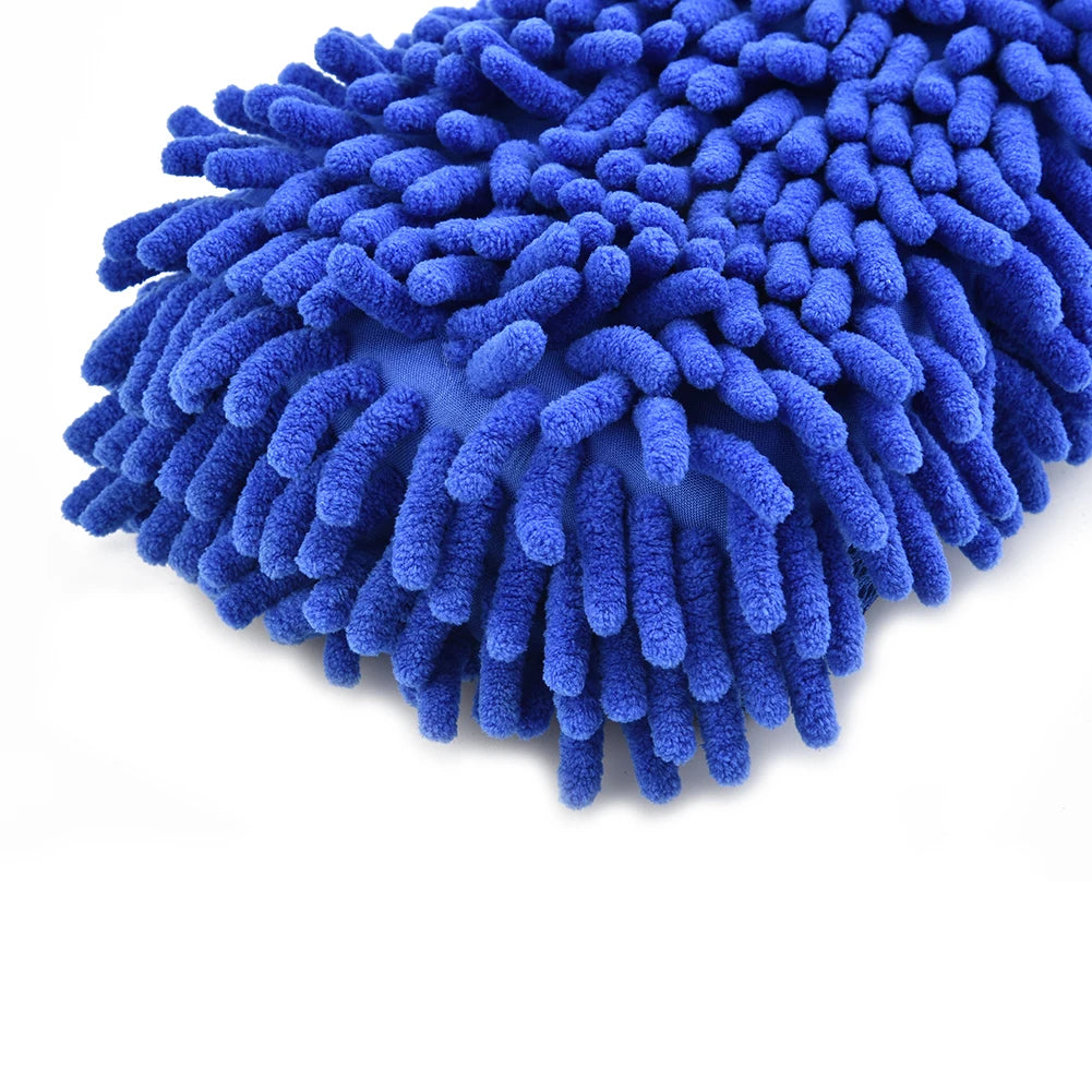 Auto-Wäsche Mikrofaser Chenille-Schwamm, Waschbürstenpad, Handtuch, Auto-Handschuhe, Styling-Zubehör & Gadget.