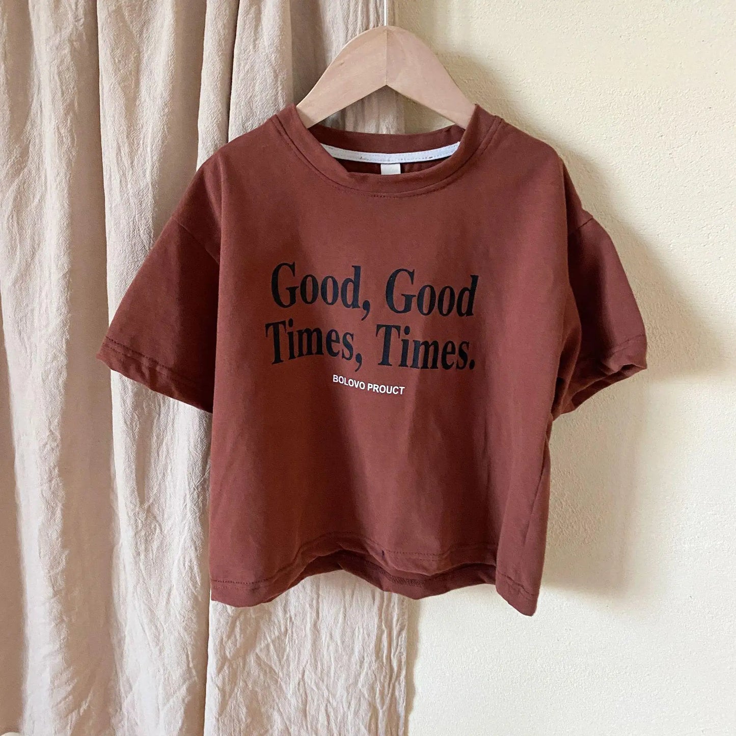 2025 Sommer T-Shirt Kinder mit Schrift Druck Baumwolle