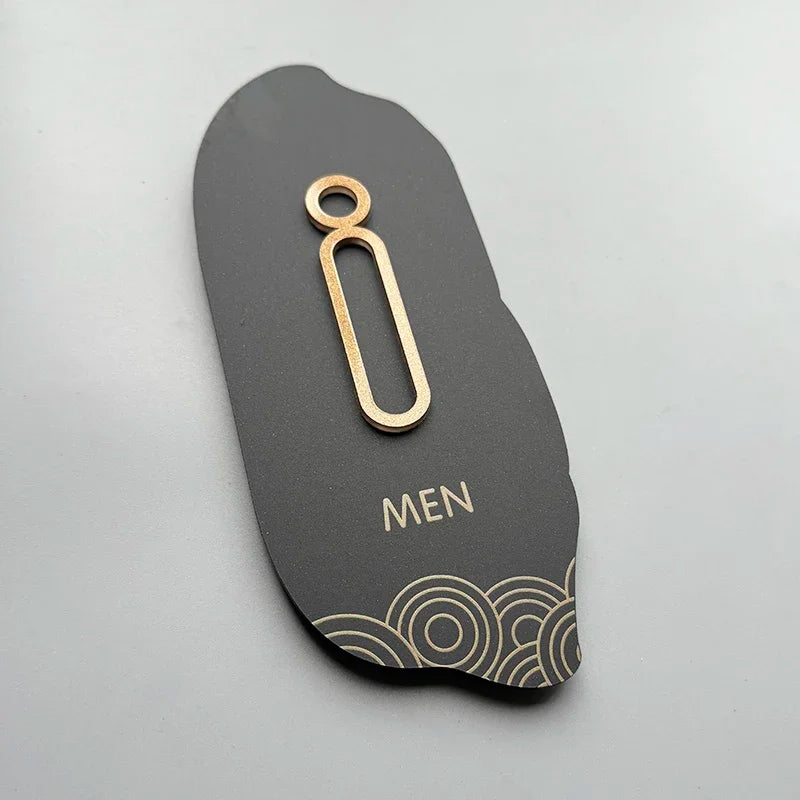 Acryl-Waschraum-Symbole – Männer- & Frauen-Toilettenaufkleber für Mall, Restaurant, Hotel, Badetüren