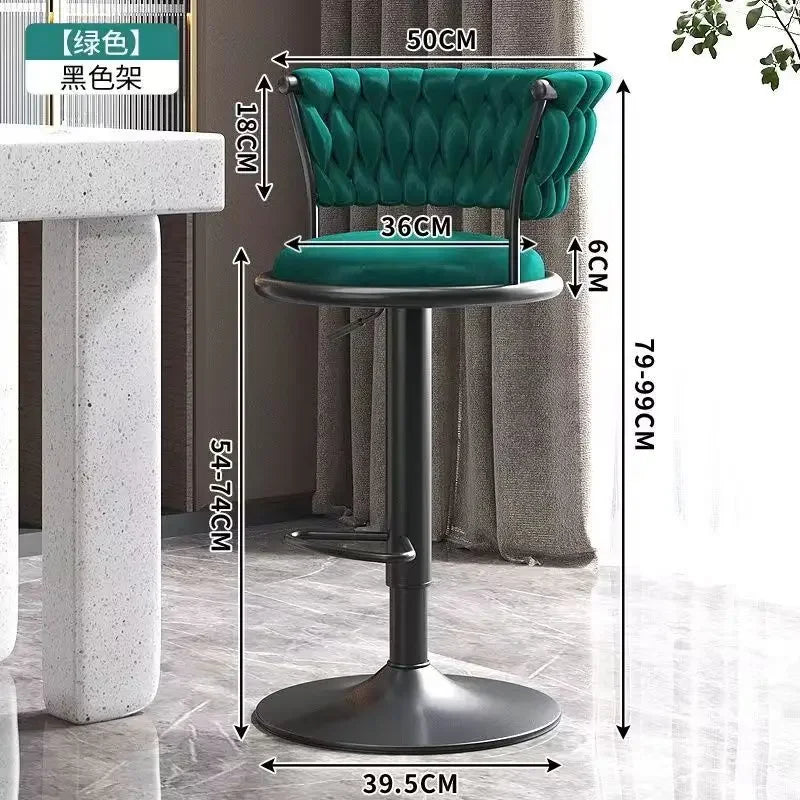 Luxuriöser Barhocker mit Dreh- und Hebefunktion