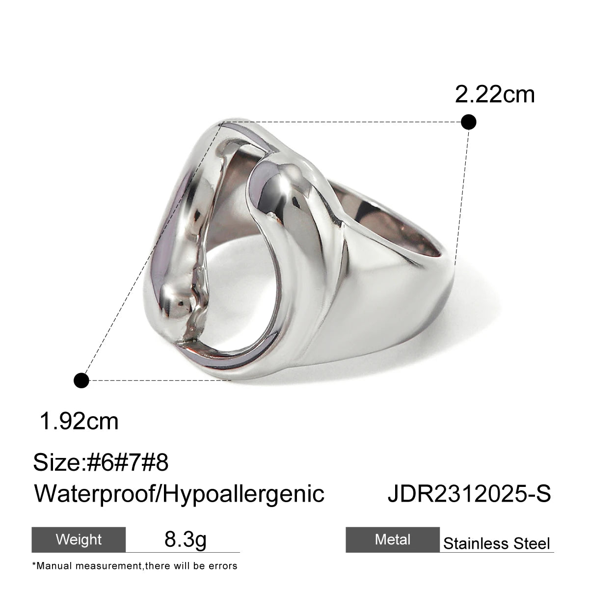 Youthway 18K Gold Spiralenring – Stilvoll, personalisiert, wasserdichter Schmuck für Damen