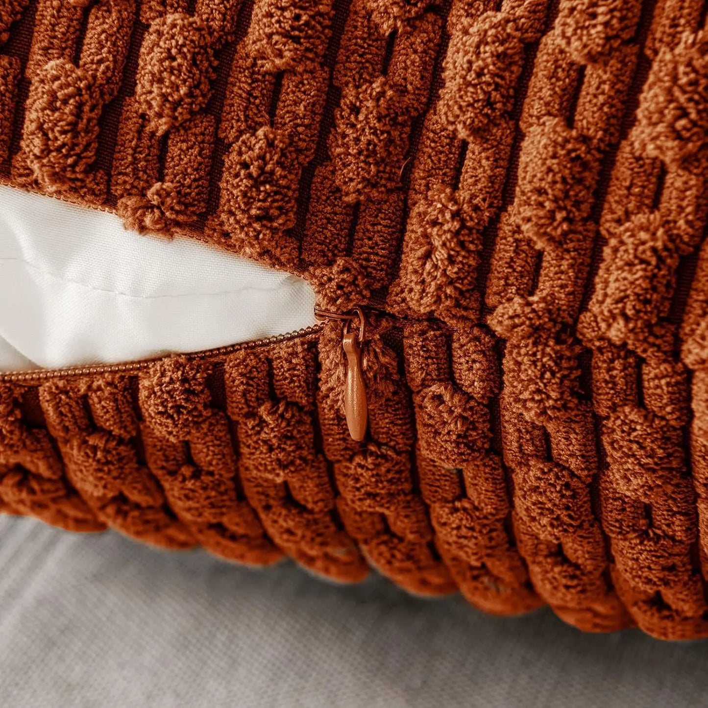 Boho Kord-Kissenbezüge – Herbst Farmhouse Dekor für Sofa & Bett