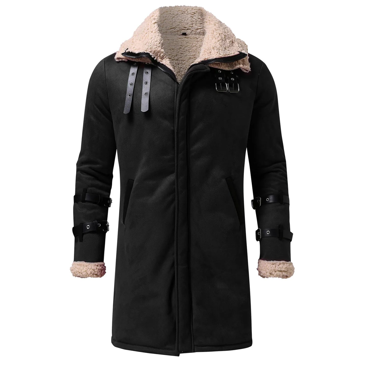 Herren Übergrößen Daunenjacke aus Lammfell – Warme, Winddichte Winterjacke