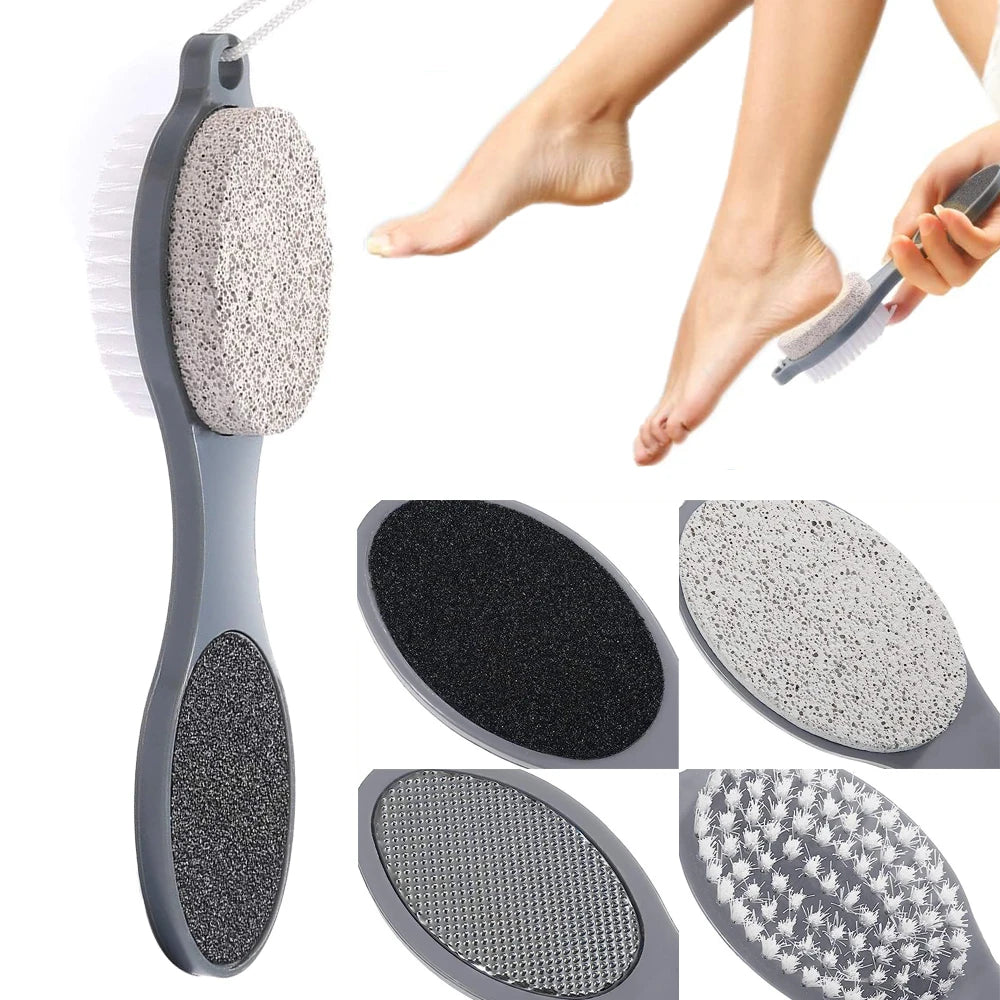 1PC Fußfeile Bimsstein – 4-in-1 Pediküre Tool zur Entfernung von Hornhaut, für trockene & nasse Fußpflege für Männer & Frauen