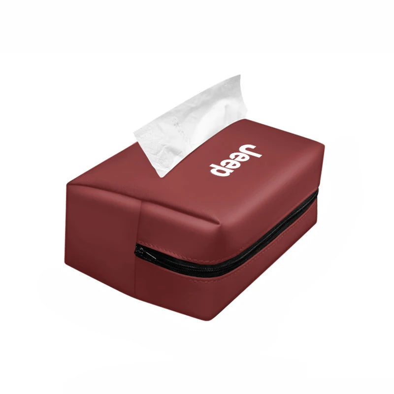 Auto Taschentuch-Organizer für Jeep – Papiertuch-Aufbewahrung für Cherokee, Wrangler, Gladiator, Compass, Renegade