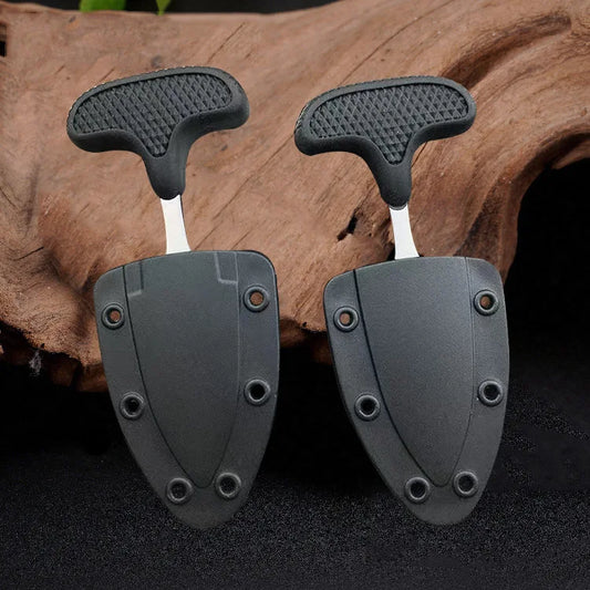 Multifunktionaler Halsketten-Schneider – Tragbares schwarzes Hänge-Messer für Camping & Wandern