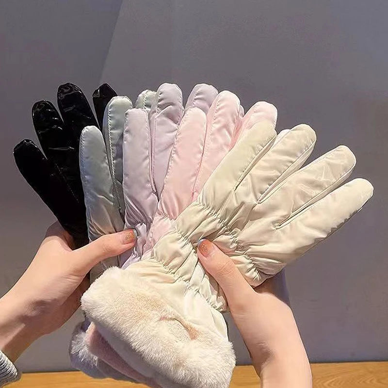 Damen Winterhandschuhe mit Polsterung – Warm, Atmungsaktiv, Winddicht für Outdoor-Sportarten
