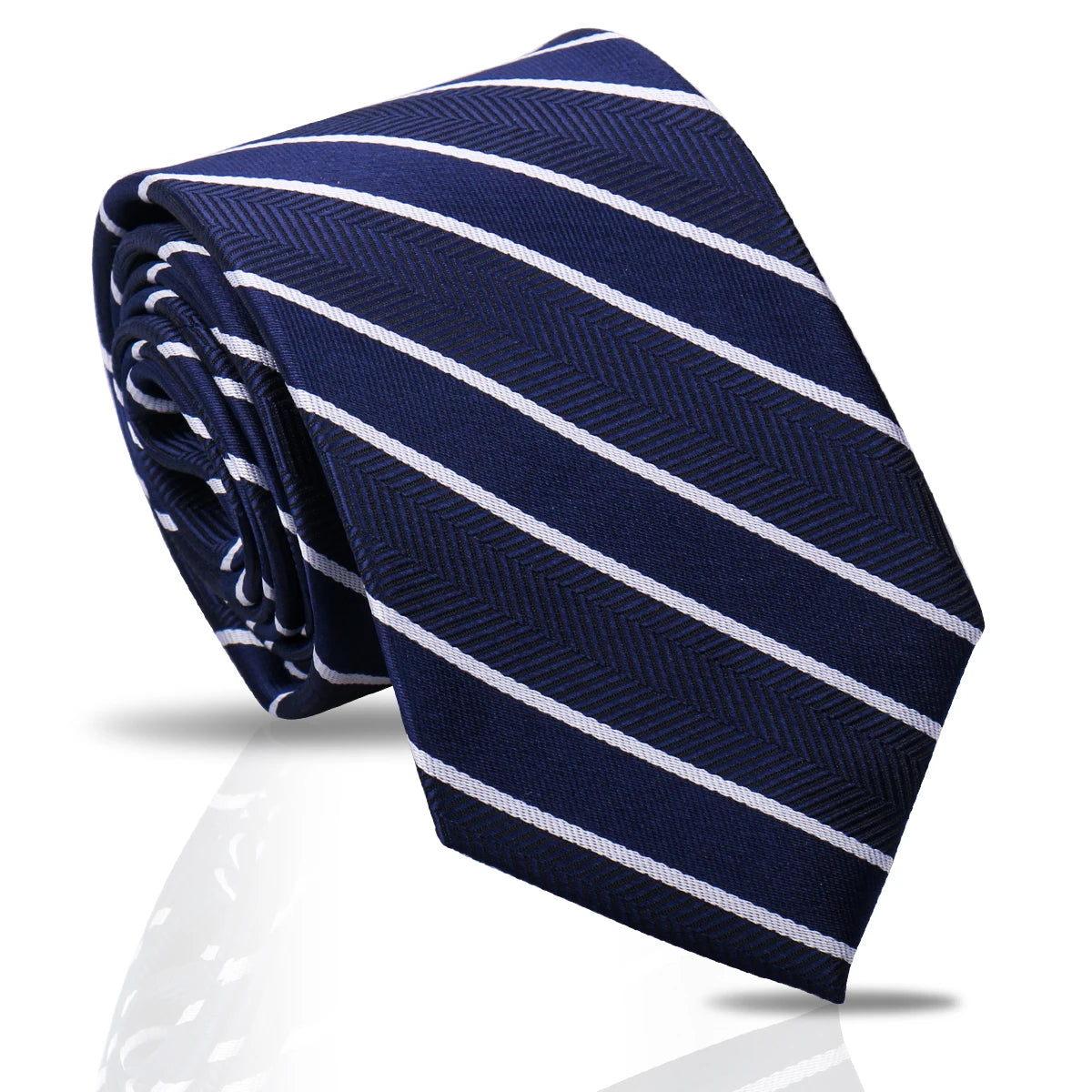 Luxuriöse Herren 7,5 cm Krawatte – Paisley- & Gestreifte Krawatte für Hochzeiten & Arbeitsplatz