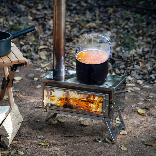 CHANGE MOORE Faltbarer Outdoor-Holzofen für Wintercamping