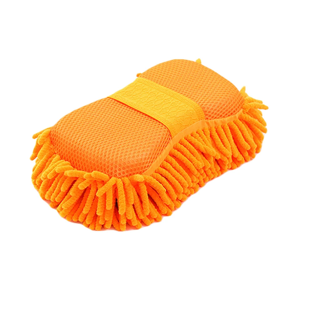 Auto-Wäsche Mikrofaser Chenille-Schwamm, Waschbürstenpad, Handtuch, Auto-Handschuhe, Styling-Zubehör & Gadget.