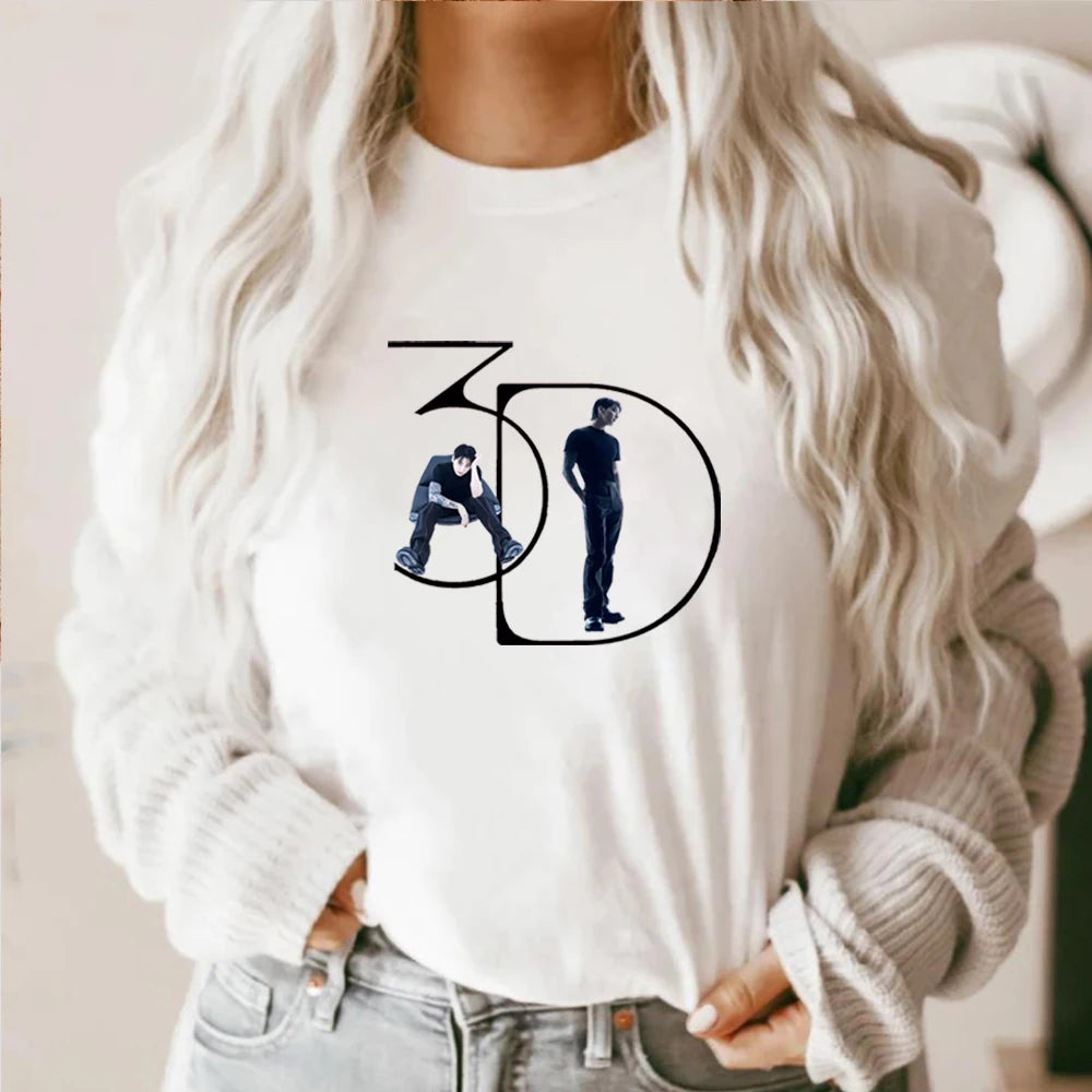 Jungkook 3D Kpop Shirt - Y2K Harajuku Korean Fashion für Frauen