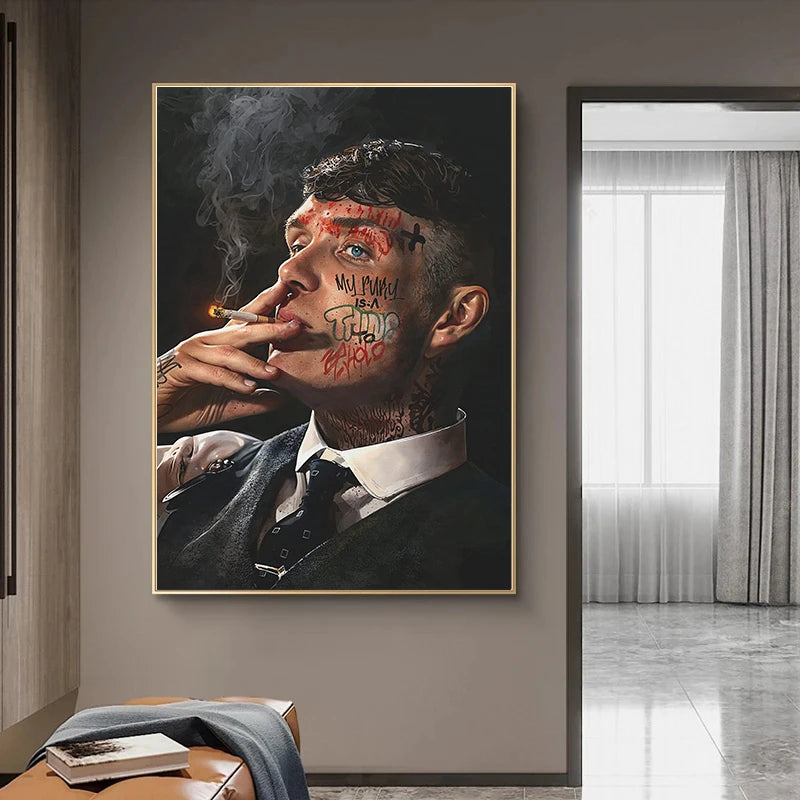 Gangster Legends Arthur Thomas Shelby Mafia Poster Leinwandbild Deko