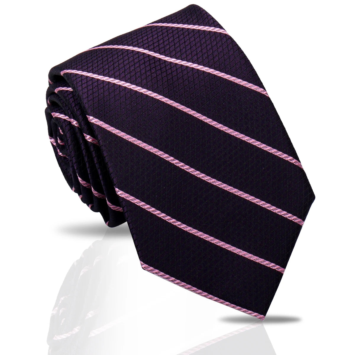Luxuriöse Herren 7,5 cm Krawatte – Paisley- & Gestreifte Krawatte für Hochzeiten & Arbeitsplatz
