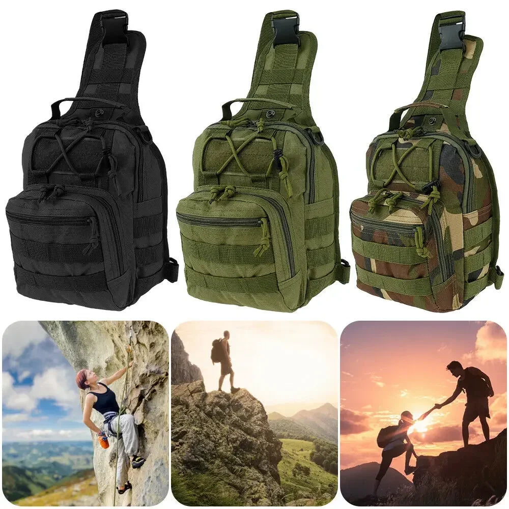 Rucksack für Wandern & Trekking – Taktische Schultertasche für Outdoor, Angeln & Jagd