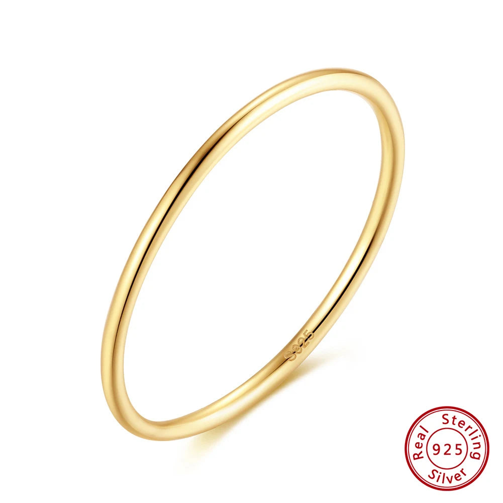 ORSA JEWELS 925 Silver Minimalist Stacking Rings for Women