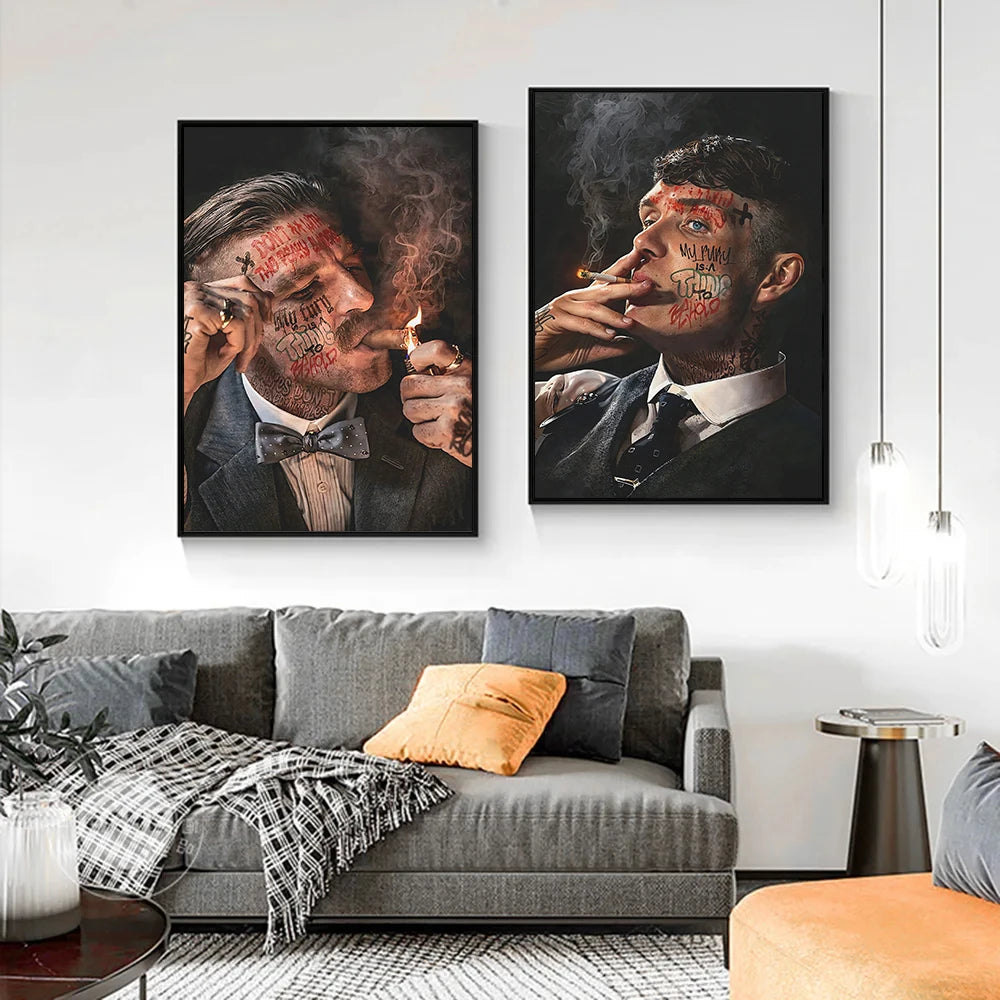 Gangster Legends Arthur Thomas Shelby Mafia Poster Leinwandbild Deko