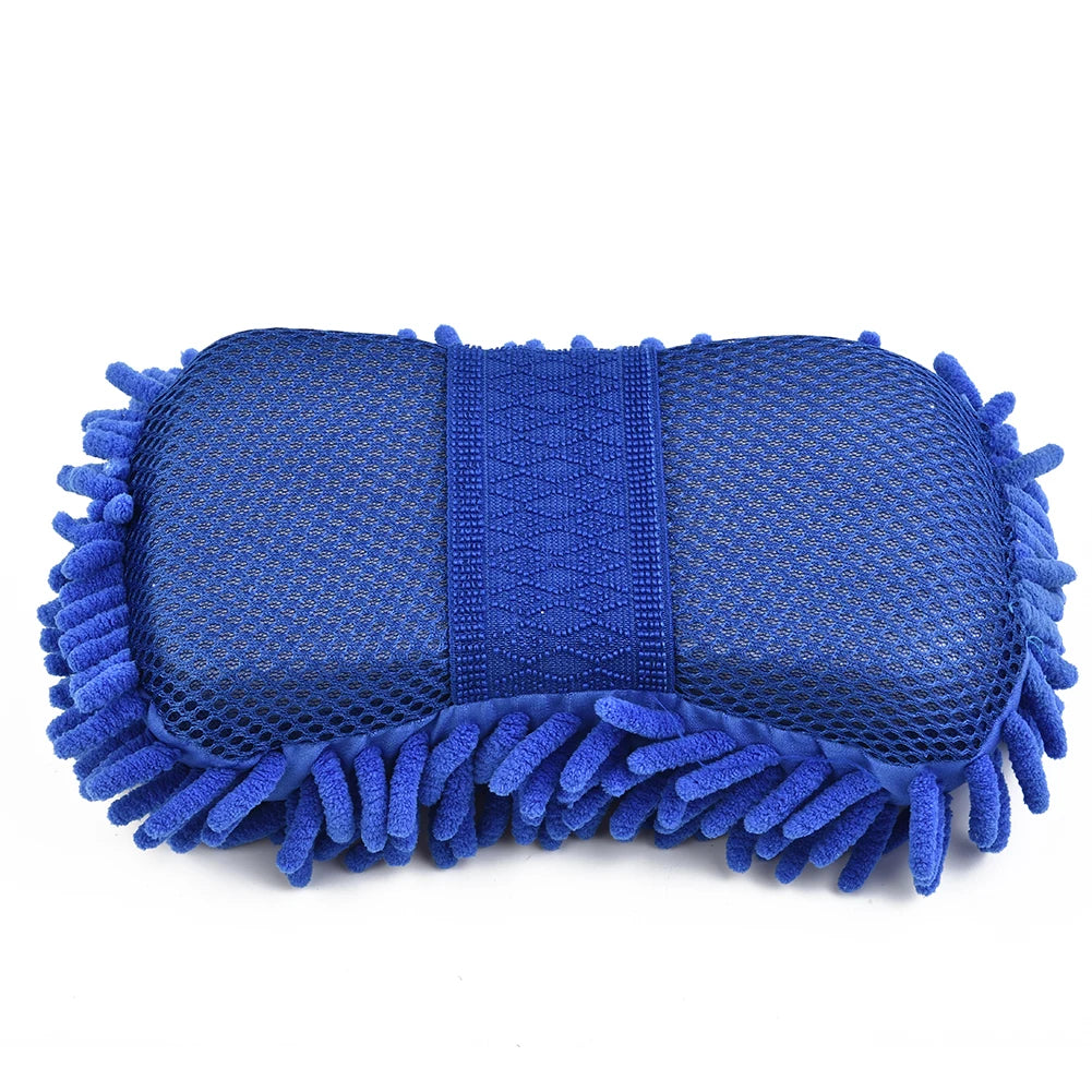 Auto-Wäsche Mikrofaser Chenille-Schwamm, Waschbürstenpad, Handtuch, Auto-Handschuhe, Styling-Zubehör & Gadget.