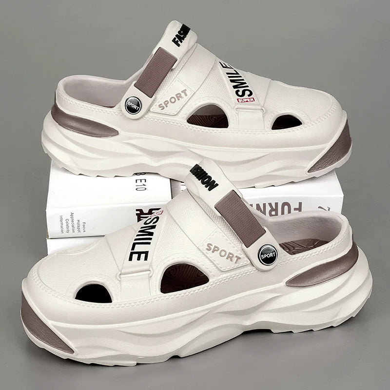 Herren Sandalen Clogs Sommer Outdoor Slipper Größe 45-46