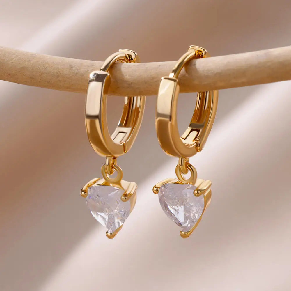 Achtzackige Sternohrringe aus Edelstahl – Schmuck für Damen